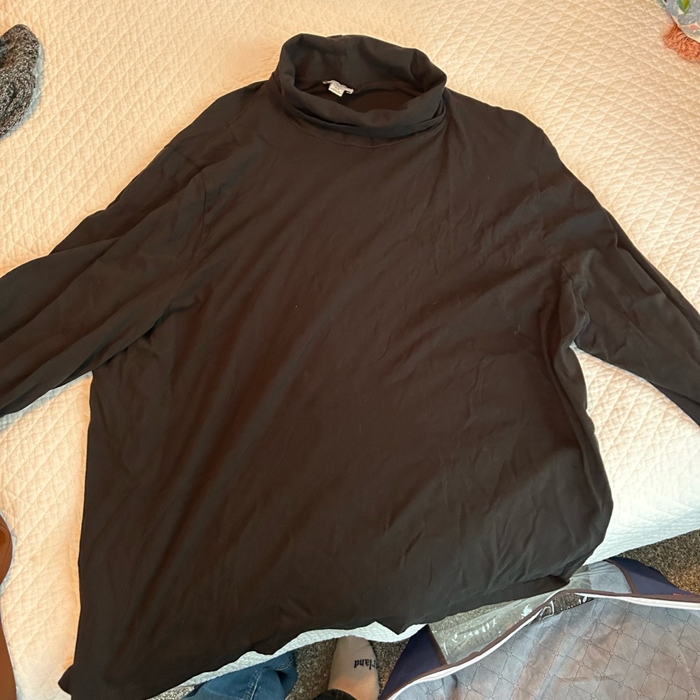 J. Crew Classic Black Turtleneck